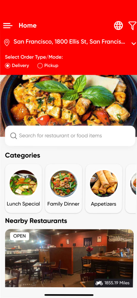 Hunan Fastfood App